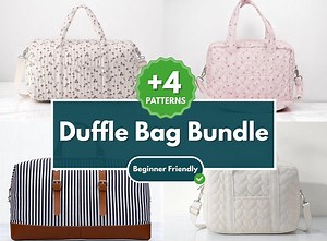 Duffle Bag Pattern | Sewing Pattern | Beginner Pattern | Bag Pattern | Large Bag Pattern | PDF Sewing Pattern | Easy Sewing Patterns - Etsy Canada