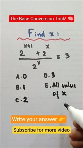 Different Bases, Same Power! Can You Find x? 🤯