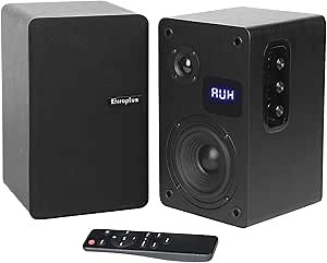 Powered Bookshelf Speakers Pair, 70W Surround Sound Home Stereo Speakers Wired Optical/ARC/RCA/AUX/BT Input Active Record Player Speakers with 4" Woofer for Turntable TV Desktop PC Monitor