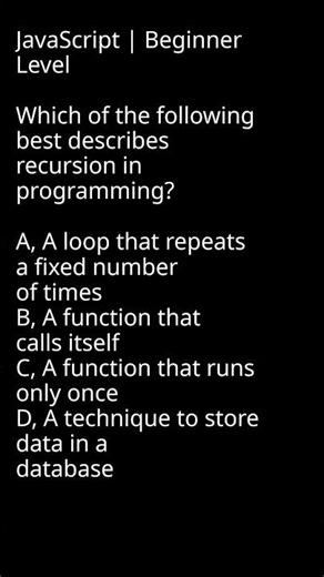 What is Recursion in Coding #codingtips #programmingtips #learnprogramming