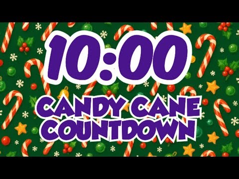 10-Minute Candy Cane Christmas Timer – Cute Festive Countdown for Focus & Classroom