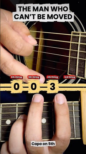 The Man Who Can’t Be Moved Guitar Tutorial - The Script - Easy Songs on Acoustic