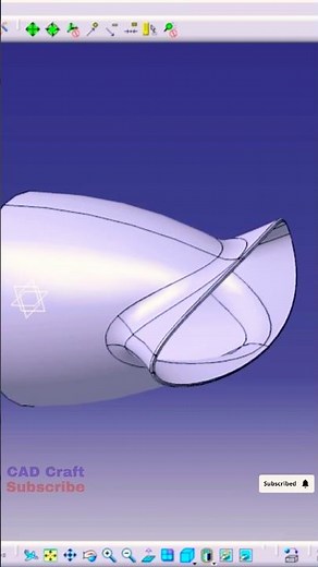 How to Create a Hairdryer Blower Using CATIA Surface Design | CATIA V5 GSD Tutorial ⚙️