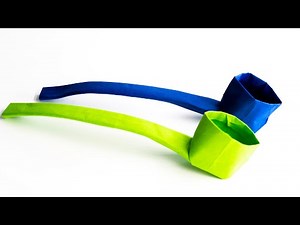 How to make an origami pipe - smoking pipe