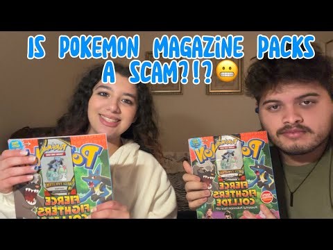 The Pokemon Magazine Mega Evolution a scam? 😬 (with my Nephew)