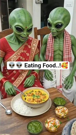👽 Alien Couple Tries Indian Food for the First Time! 🤯🍛 Funny Family Comedy #Shorts