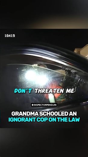 Grandma Schooled the Ignorant Cop on the Law 🤯