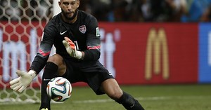 In a July 4 address, President Obama thanks America's armed forces and recognizes the U.S. men's national soccer team, joking about a petition for him to make soccer player Tim Howard the next secretary of defense