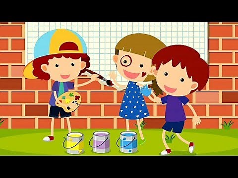 ΤΑ ΠΑΙΔΙΑ ΖΩΓΡΑΦΙΖΟΥΝ ΣΤΟΝ ΤΟΙΧΟ