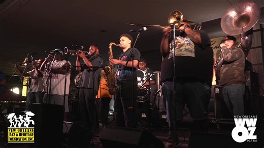 Hot 8 Brass Band is closing out the first day of Treme Creole Gumbo Fest in Armstrong Park! We'll be back with more on Sunday, 11am-8pm CT, for this free celebration showcasing the music, food, and dance that made New Orleans known around the world! Check out the schedule at tremegumbofest.com. | WWOZ 90.7 FM New Orleans