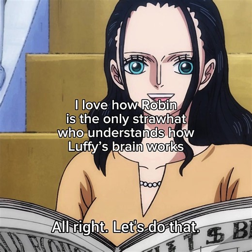 She’s such an understanding big sis to Luffy #onepiece #luffy #nicorobin #strawhats