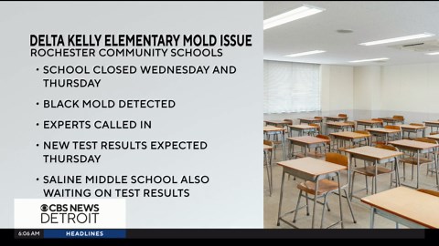 Mold cleanup at Delta Kelly in Rochester Community Schools