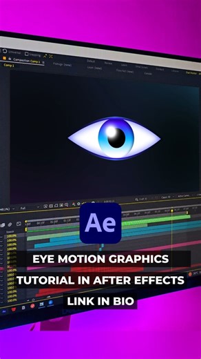 Abhishek Dubey | Eye Motion Graphics Animation Tutorial in After Effects - No Plugins . Full Tutorial on my YouTube channel - Motion Nations (link in bio)... | Instagram