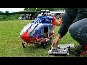 RC EC-145 AMAZINGLY SCALE MODEL ELECTRIC HELICOPTER FLIGHT DEMONSTRATION