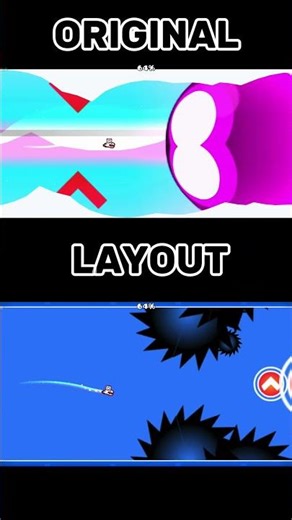 iSpyWithMyLittleEye Layout vs Original… 🤯 #geometrydash #shorts