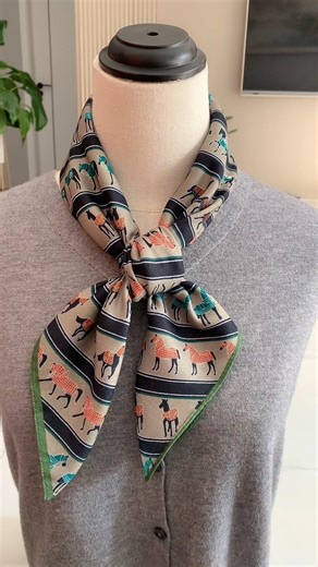 Horse Print Scarf Style 🐎