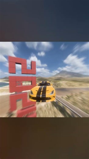 Satisfying stunts with Dodge Viper in Forza Horizon 5 #cars #forza #dodge #superbowl #shorts