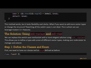 Efficiently Remove Elements from Vectors in C+ + with std::variant