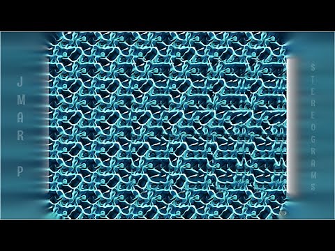 Easy Stereogram for Beginners - A Letter That You Can Easily See in Both Parallel and X-view