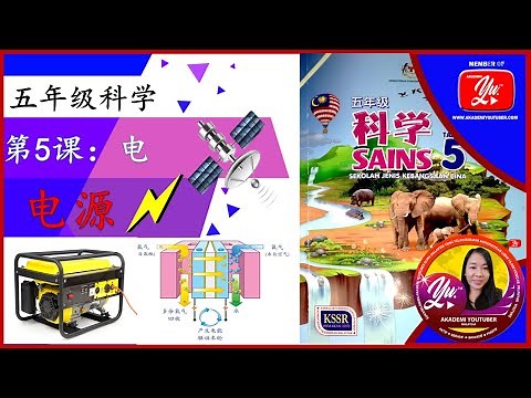 五年级科学 || 第五课 || 电 || 电源 || KSSR SEMAKAN