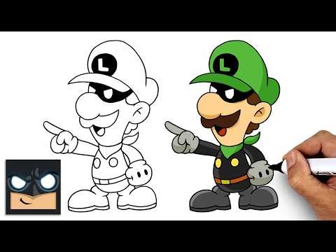 How to Draw Mr.L | Super Paper Mario