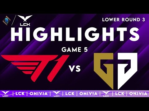 T1 vs GEN Highlights Game 5 | LCK 2025 Playoffs | T1 vs Gen.G by Onivia