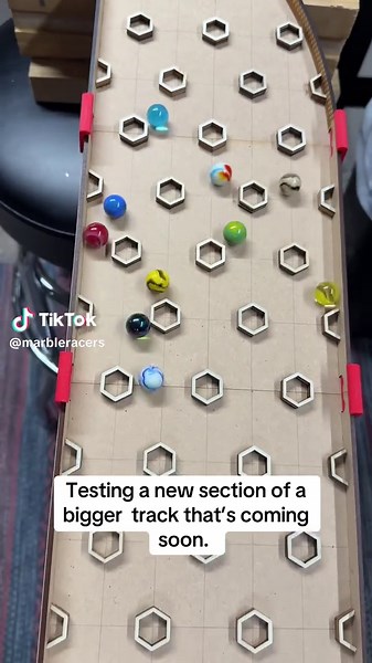 New Track Testing for Marble Races