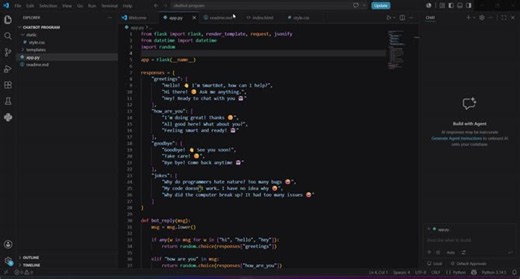 SmartBot Pro: Interactive Chatbot Project with Flask and Python | Kalla LAKSHMI SOWMYA posted on the topic | LinkedIn
