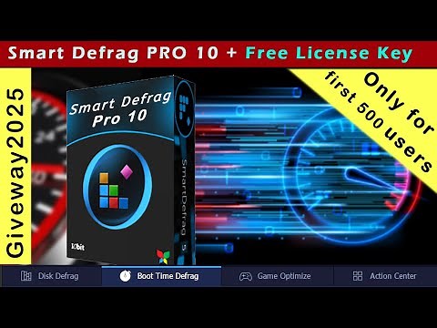 IObit Smart Defrag PRO 10 + Free License Key