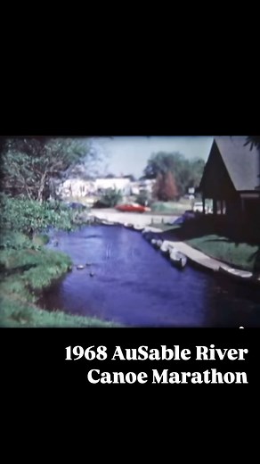 Take a look at this awesome peek of the 1968 @ausablemarathon from the Verlen Kruger Legacy channel on YouTube. This 22nd running of the race was the first year the Professional Division of The Marathon started with the now iconic Le-Mans style run to the river. Twenty Pro teams ran through the (still dirt! 😮) streets in Grayling at 11am on Saturday August 3, followed by fourteen Amateur Division teams starting via time intervals at the dock at Rays. The 1968 race was held over two days with al