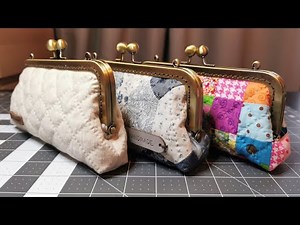 Frame clasp purse/fermoir rétro/pouch/bag/sac/pattern/方形口金/trousse/教程/tutorial #0007