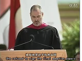 TED演讲集：Steve Jobs乔布斯在2005年对Stanford毕业生的演讲 中英字幕