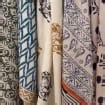 Hand Block Printed Bandana Set, Organic Cotton Handkerchiefs, Set of 7 - Etsy