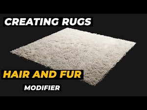 Creating Rugs in 3ds Max with Hair and Fur modifier ||Arch viz by dino