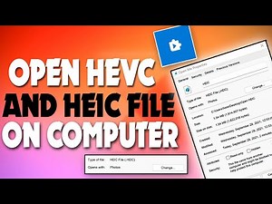 how to open HEVC and HEIC file on Computer | F HOQUE |HEVC and HEIC file of iPhone open in Windows|