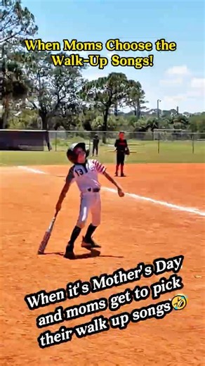 When the moms change their walk up songs 🤣🤣#walkupsong #funny #baseball #tball #children