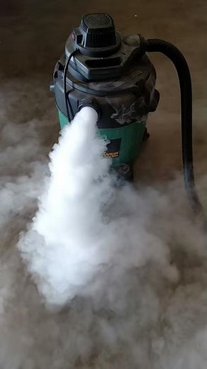 Dry ice fog effect using a ShopVac