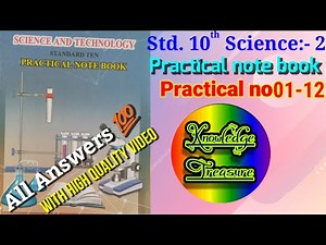Class 10 Science -2 Practical Book Practical 1 to 12 Solutions || Class 10 Science Practical Answer