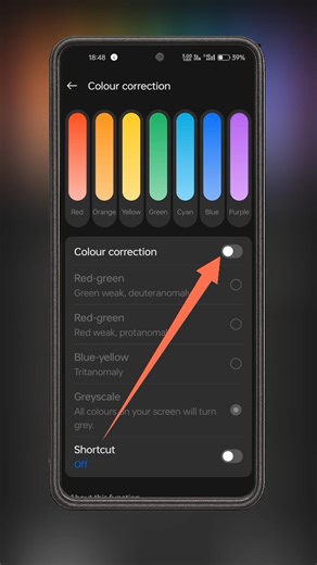 How to Use Colour Correction Mode in Phone#shorts #youtubeshorts #mobile #shortvideo
