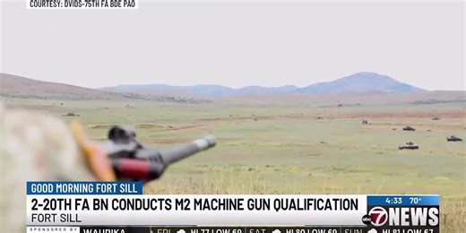 Unit Highlight: 2-20th FA Battalion conducts M2 machine gun qualification