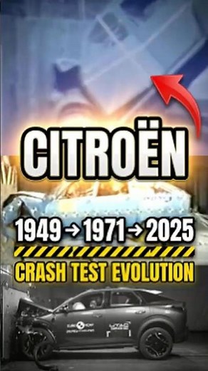 OLD vs NEW Citroen 1949 vs 1971 vs 2025 Crash Test Evolution
