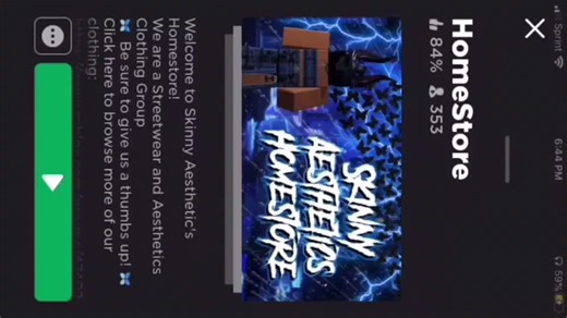 Here’s some good “homestores” that I like to buy my roblox clothes each store cost 5 robux per clothing item these are my top 3 favs✨ hope y’all enjou