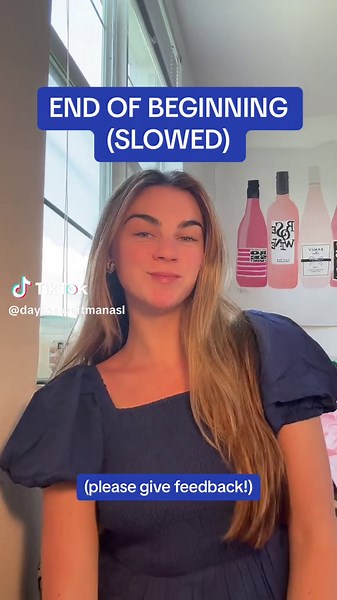 end of beginning (slowed) ASL INTERPRETATION #fyp #fypシ #asl #foryou #foryourpage #americansignlanguage #signlanguage #asllove #hearing #learnasl #tiktok #foru #deafcommunity #interpretation #song #endofbeginning #djo