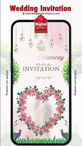 Wedding Digital Invitation | Online Video Card Maker