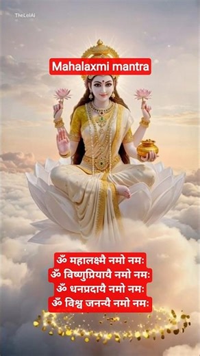 Mahalaxmi mantra🙏 #mantra #mahalakshmi #bhakti #devotional
