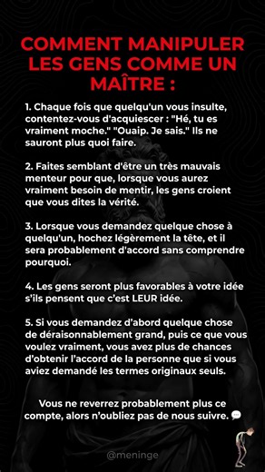 🤫 L'art de manipuler les conversations comme un pro !