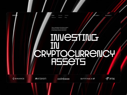 Cryptocurrency Landing page