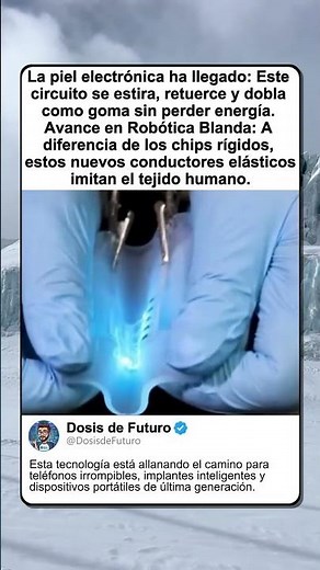 TECNOLOGÍA DEL FUTURO: PIEL ELECTRÓNICA