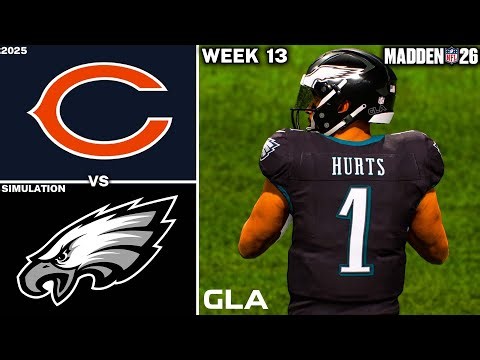 Eagles vs. Bears | Week 13 Simulation & Prediction | Madden 26 PS5 Gameplay