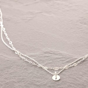 Dainty Layering Necklace Set of 2: Sterling Silver or 14k Gold Filled, 34sg - Etsy